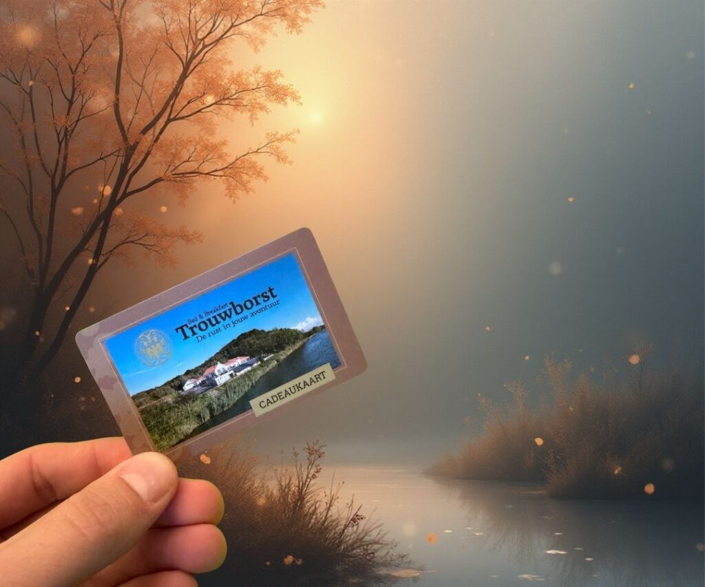 Een moment van aandacht, verpakt in een kaart. onze cadeau kaart, "geef rust cadeau"